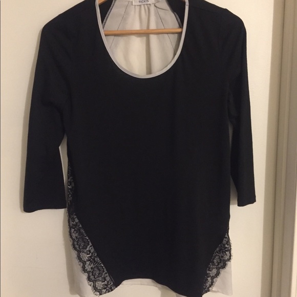 Blouse shirt with lace detail - Picture 1 of 4